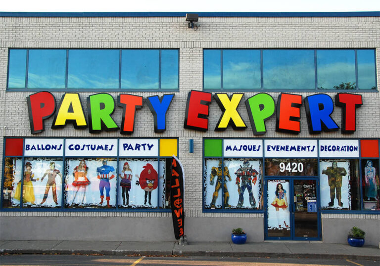 Party Expert desktop homepage