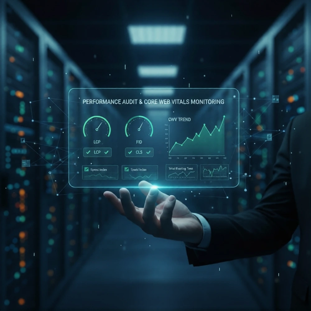 Performance audit and Core Web Vitals monitoring