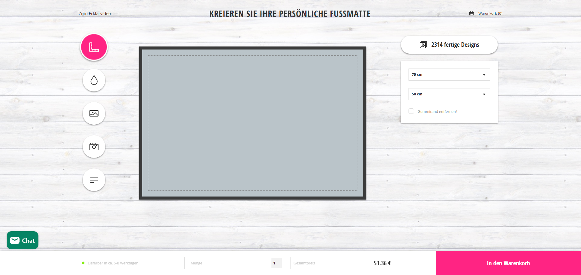 Mattenwelt Shopify storefront homepage interface