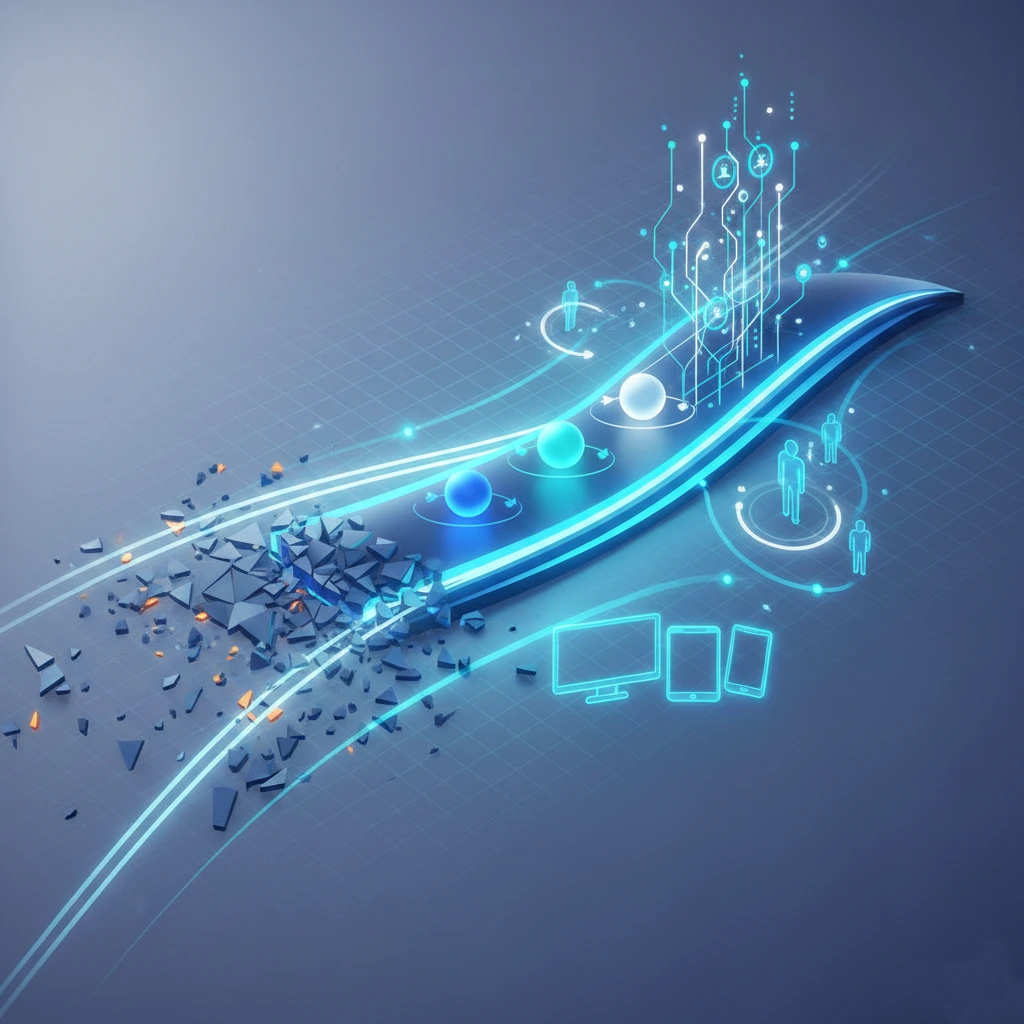 Website performance optimization and speed improvement illustration