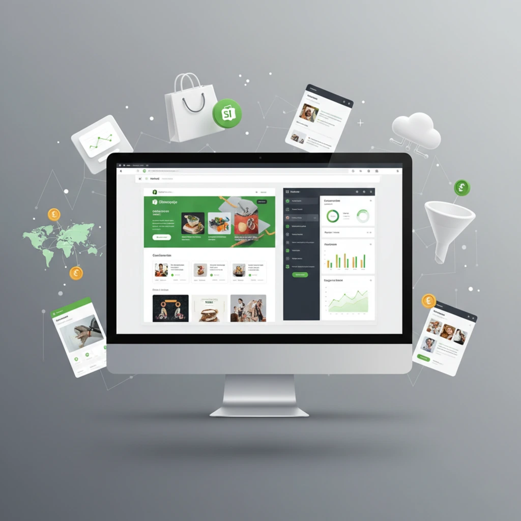 Shopify development illustration