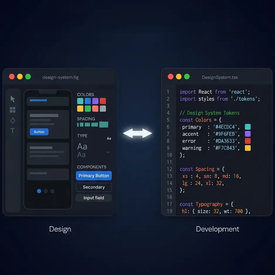 Design handoff documentation and developer specs
