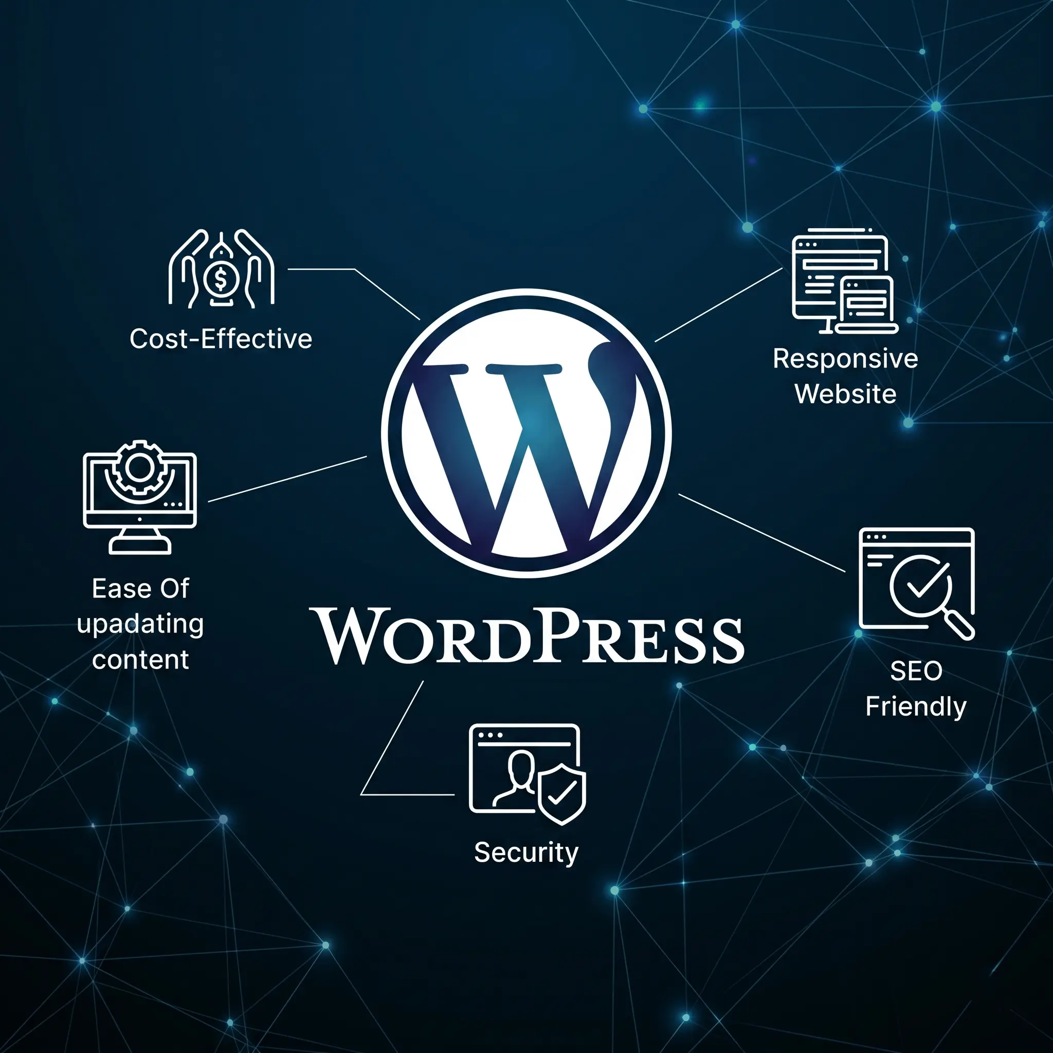 WordPress website development illustration