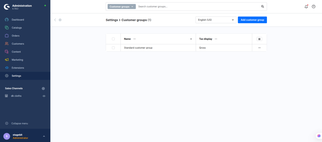 Customer Groups