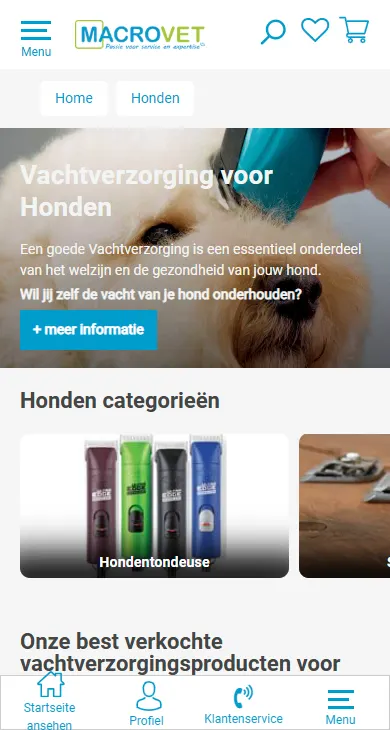 Responsive Shopware 6 mobile product listing page with preserved customer and order data after Magento 1 platform migration